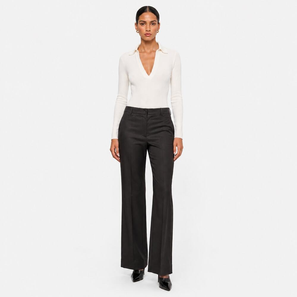 NWT Gucci Uniform Dress Pants Womens 44 Brown Staff Straight Tailored Trousers